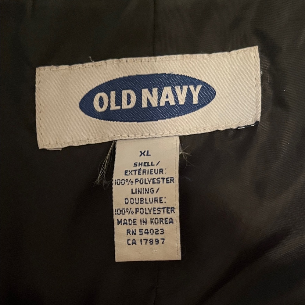 Old Navy Women's Black Medium Length Trench Coat Jacket Size XL - Picture 9 of 10